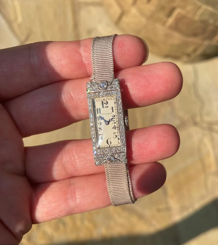 1920's Tiffany & Co. Ladies Art Deco Watch - Platinum & Diamonds