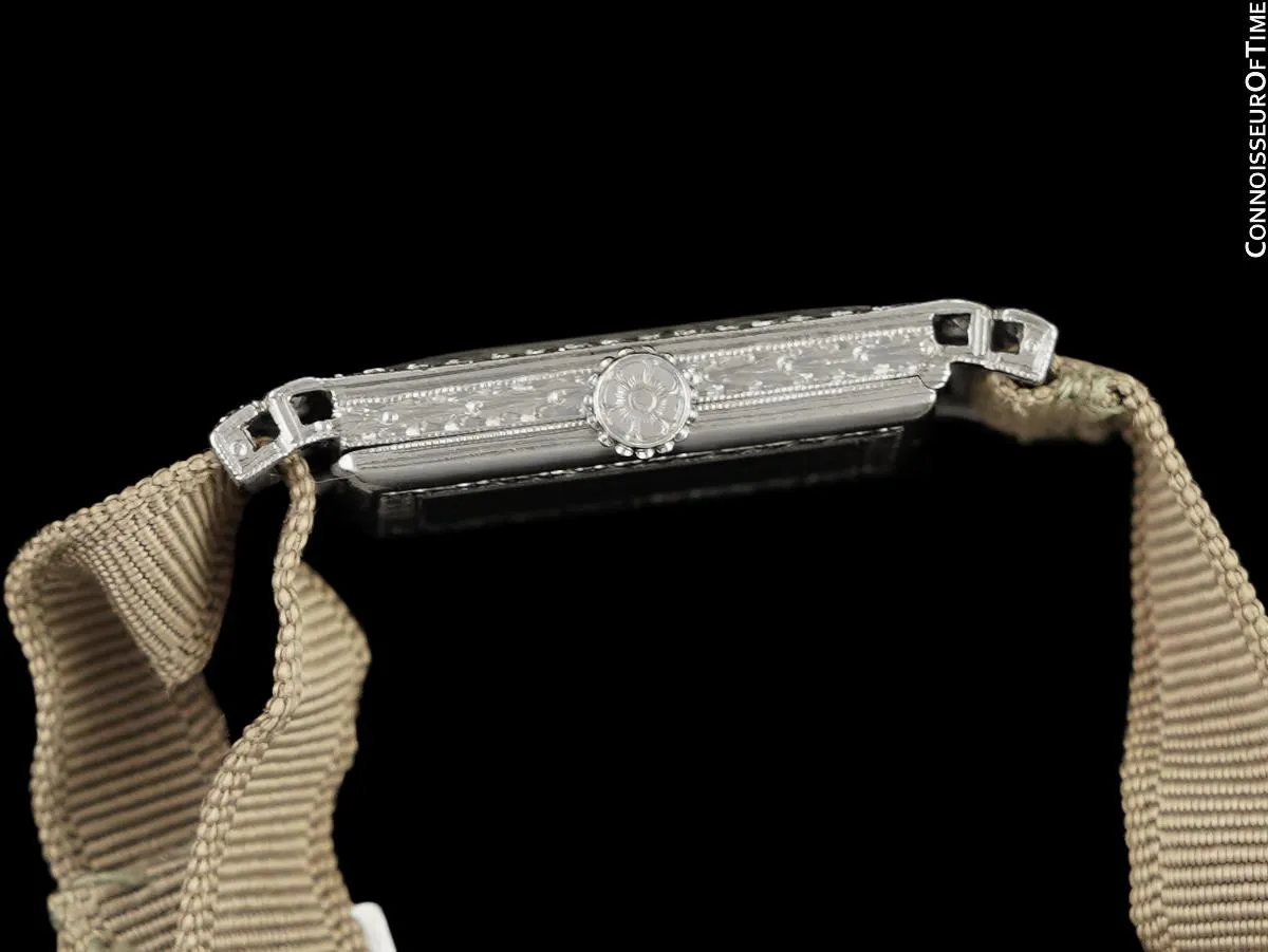 1920's Tiffany & Co. Ladies Art Deco Watch - Platinum & Diamonds