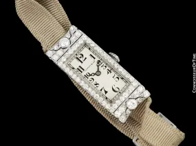 1920's Tiffany & Co. Ladies Art Deco Watch - Platinum & Diamonds