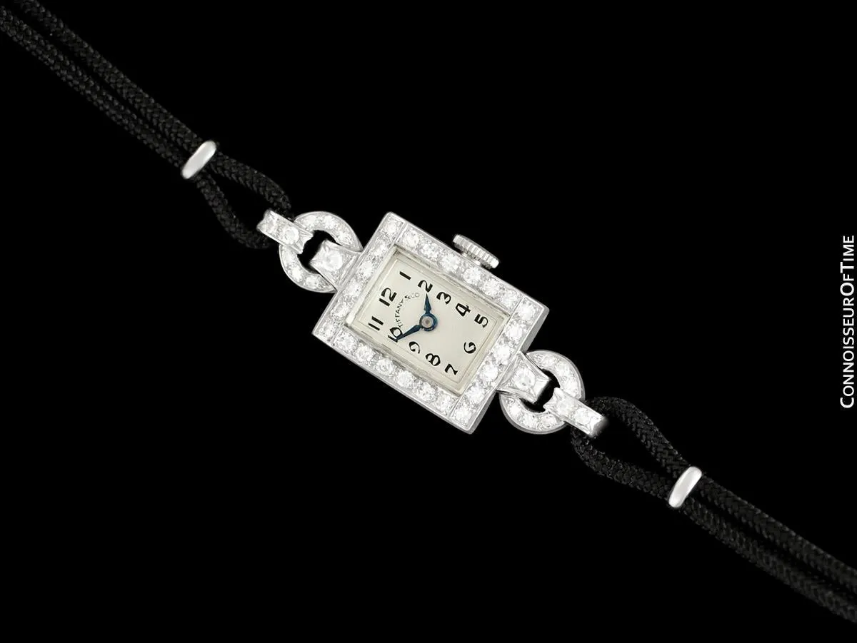 1940's Tiffany & Co. Ladies Vintage Watch - Platinum & Diamonds