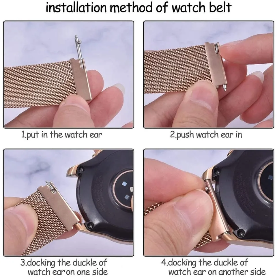 20MM MAGNETIC CHAIN STRAPS FOR HUAWEI WATCH GT2/2E, WATCH 2, WATCH 2 PRO, GT3