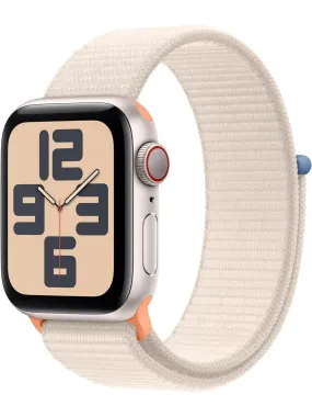 Apple Watch SE (2nd Gen) [GPS   Cellular 40mm] Smartwatch with Starlight Aluminum Case with Starlight Sport Loop. Fitness & Sleep Tracker, Crash Detection, Heart Rate Monitor, Carbon Neutral