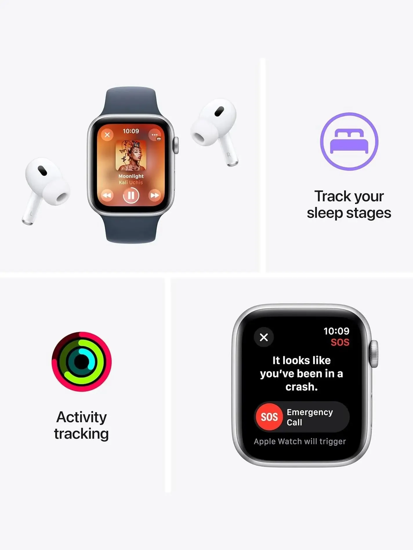 Apple Watch SE (2nd Gen) [GPS   Cellular 40mm] Smartwatch with Starlight Aluminum Case with Starlight Sport Loop. Fitness & Sleep Tracker, Crash Detection, Heart Rate Monitor, Carbon Neutral