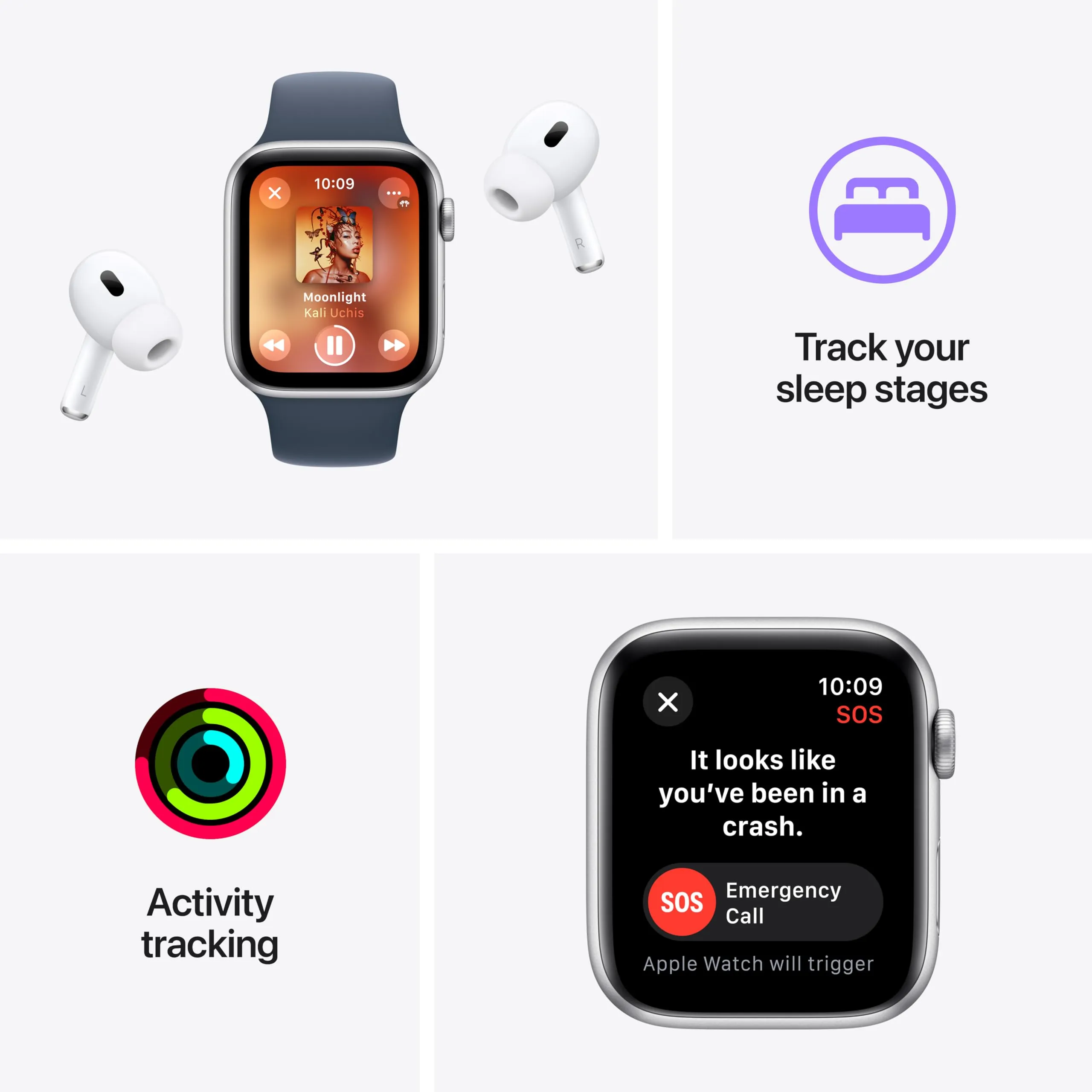 Apple Watch SE (2nd Gen) [GPS   Cellular 44mm] Smartwatch with Starlight Aluminum Case with Starlight Sport Loop Fitness & Sleep Tracker, Crash Detection, Heart Rate Monitor, Carbon Neutral