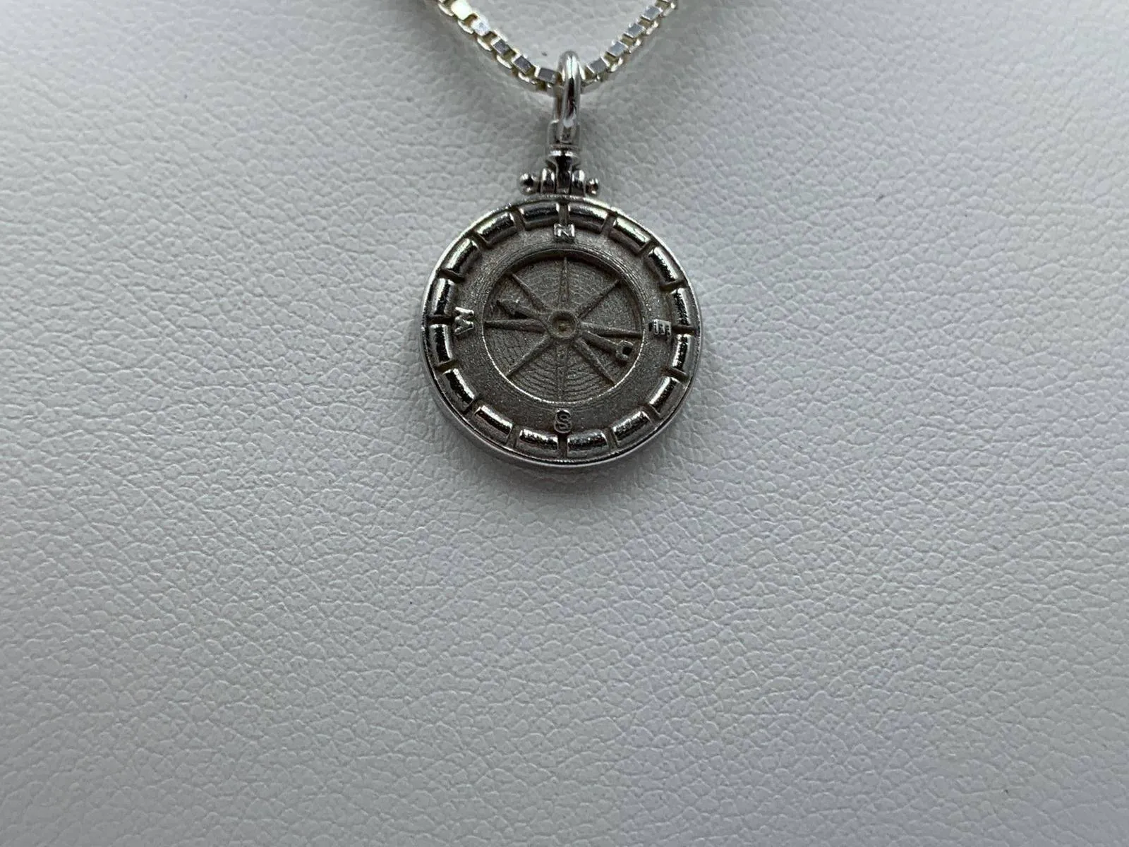 Atlas Compass Pendant *10k/14k/18k White, Yellow, Rose Green Gold, Gold Plated & Silver* Ship Navigation Direction Boat North Necklace Charm