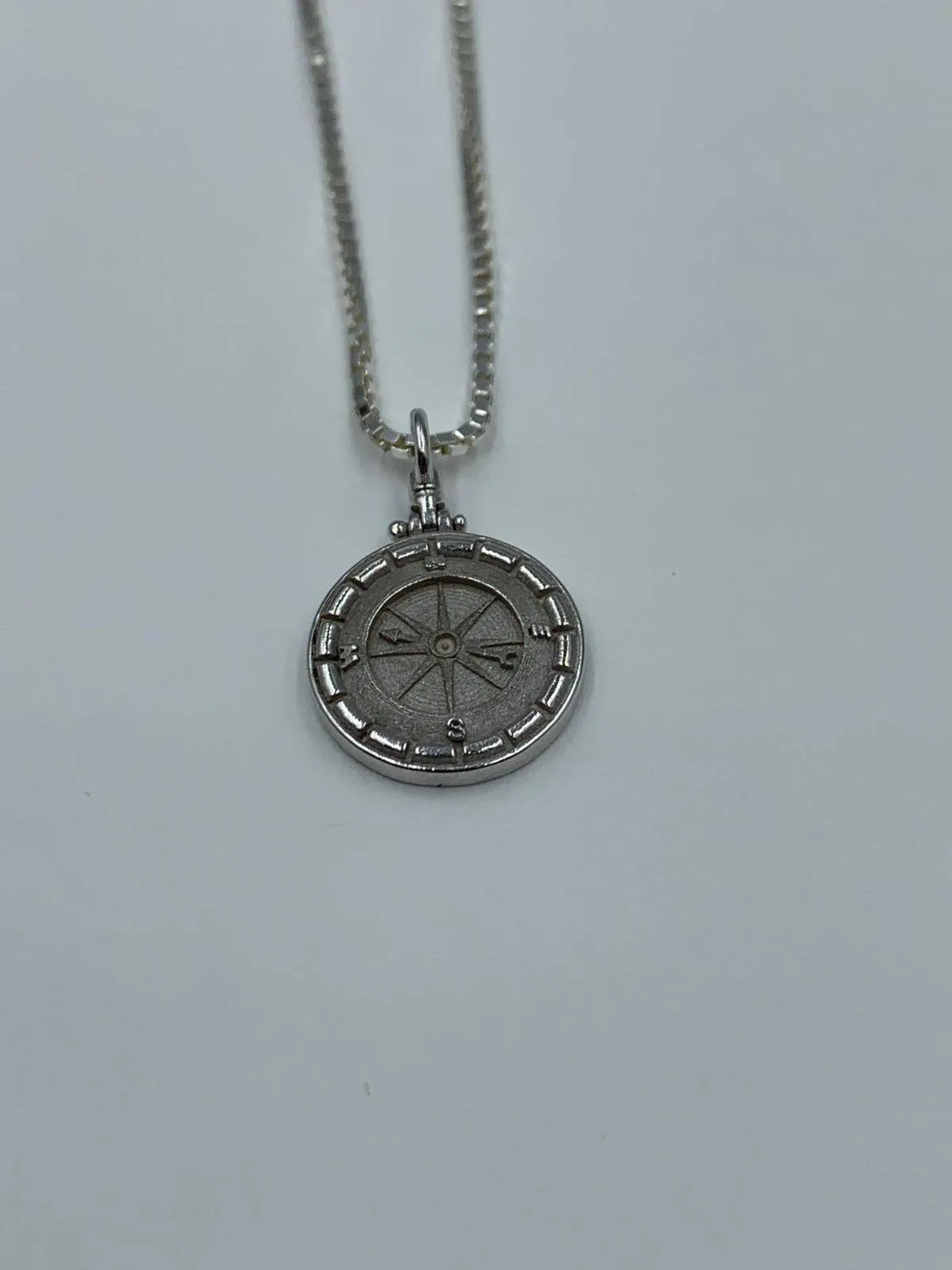 Atlas Compass Pendant *10k/14k/18k White, Yellow, Rose Green Gold, Gold Plated & Silver* Ship Navigation Direction Boat North Necklace Charm