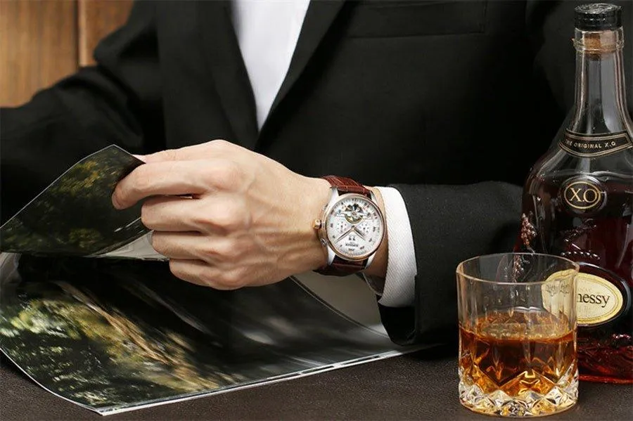 Automatische tourbillon mechanische uhr manner Automatikuhr