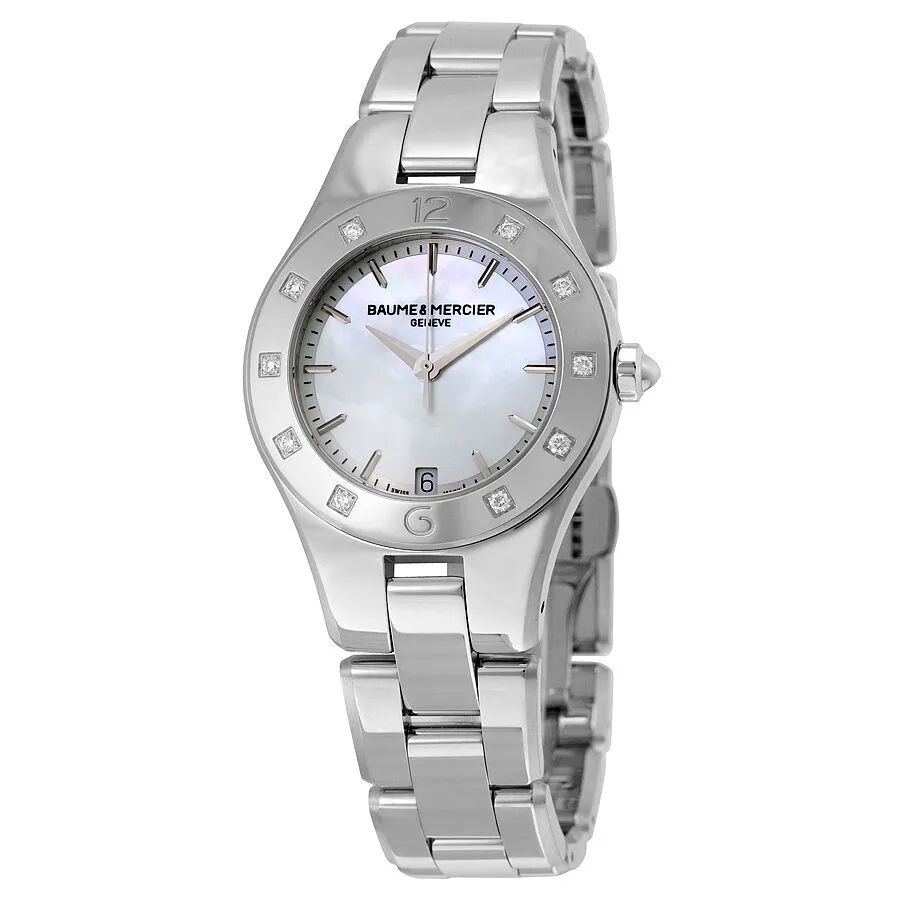 Baume and Mercier Linea Mother of Pearl Diamond Ladies Watch 10071