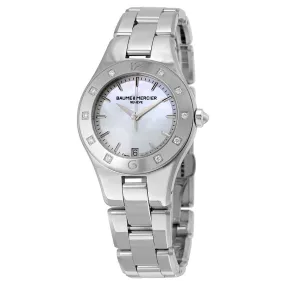 Baume and Mercier Linea Mother of Pearl Diamond Ladies Watch 10071