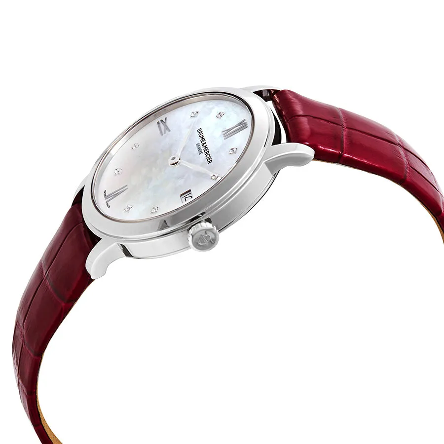 Baume et Mercier Classima White Mother of Pearl Dial Ladies Watch MOA10325