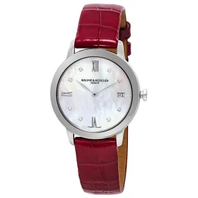 Baume et Mercier Classima White Mother of Pearl Dial Ladies Watch MOA10325