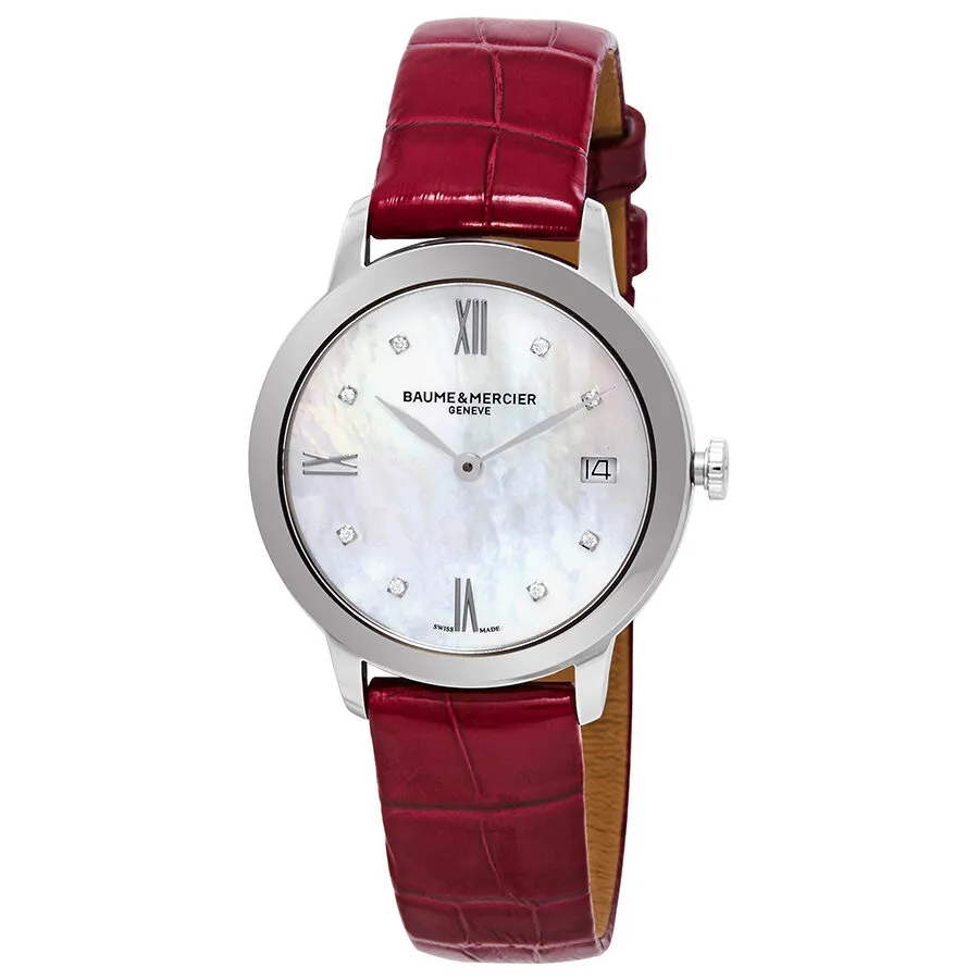 Baume et Mercier Classima White Mother of Pearl Dial Ladies Watch MOA10325