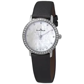 Blancpain Ultraplate Automatic Mother of Pearl Dial Diamond Ladies Watch 6102-4654-95A
