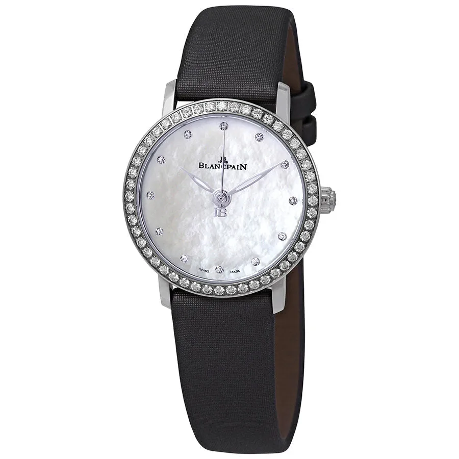 Blancpain Ultraplate Automatic Mother of Pearl Dial Diamond Ladies Watch 6102-4654-95A