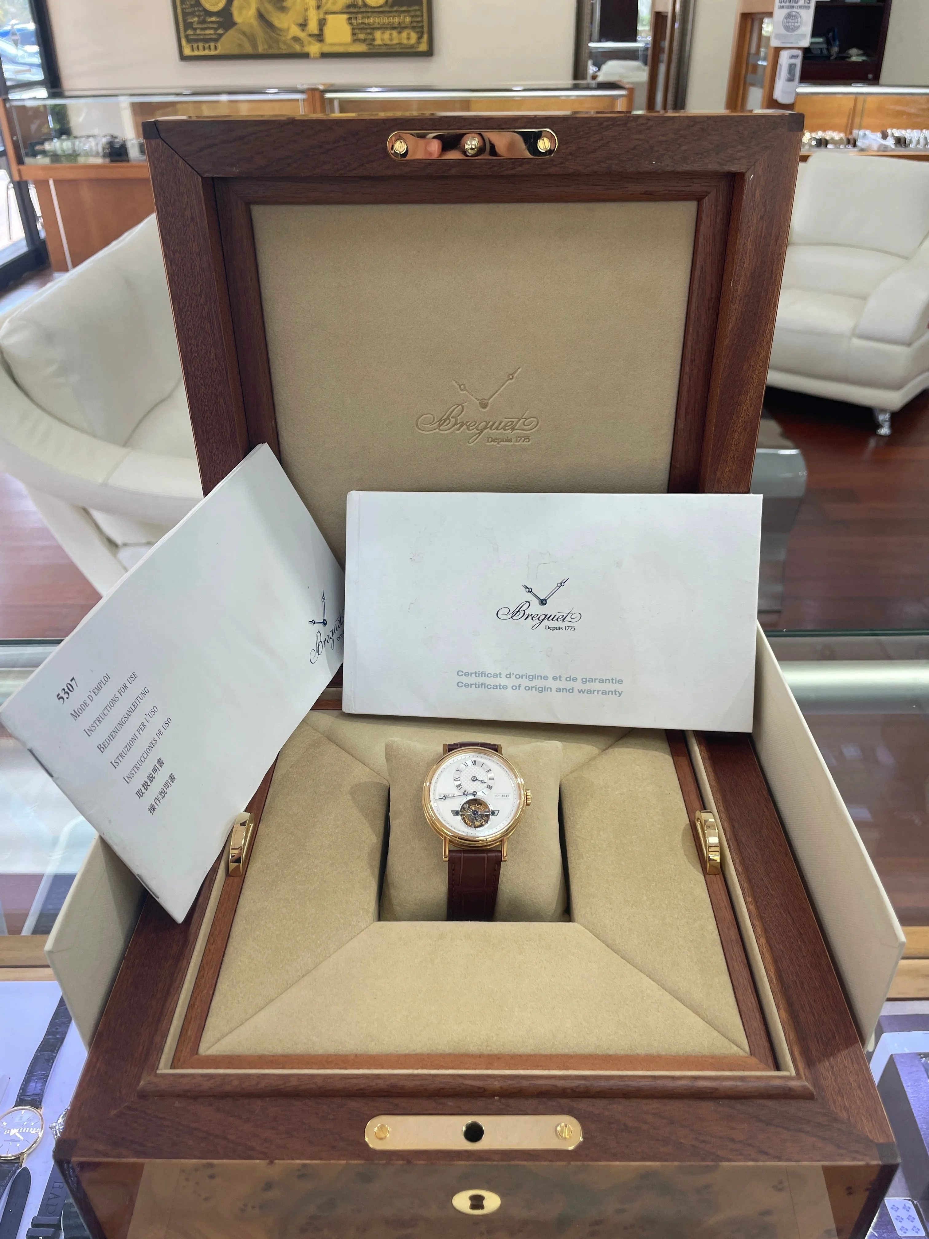 Breguet Regulator Tourbillon Automatic 5307ba/12/9v6 18K Yellow Gold 31337 *NEW*