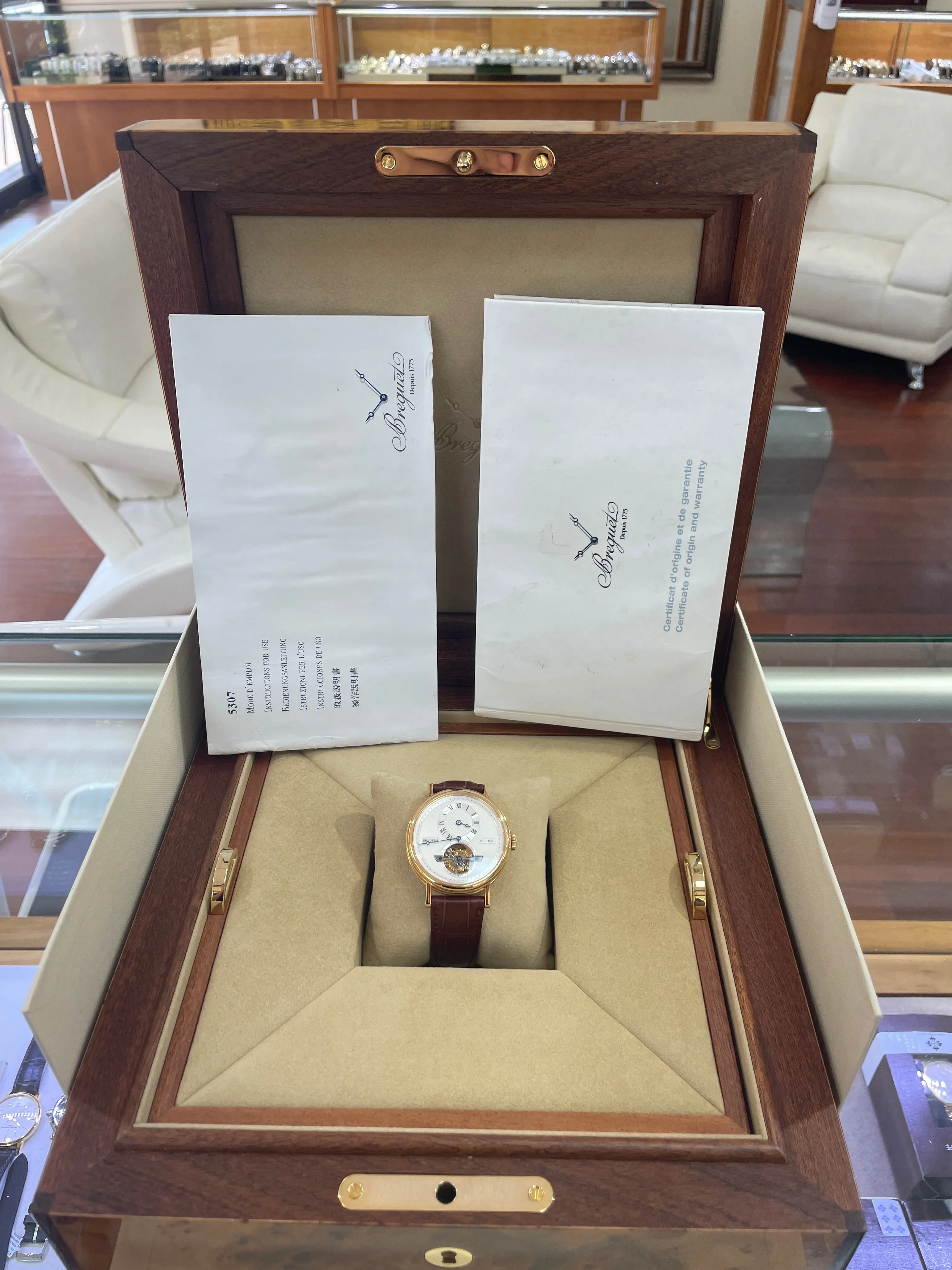 Breguet Regulator Tourbillon Automatic 5307ba/12/9v6 18K Yellow Gold 31337 *NEW*