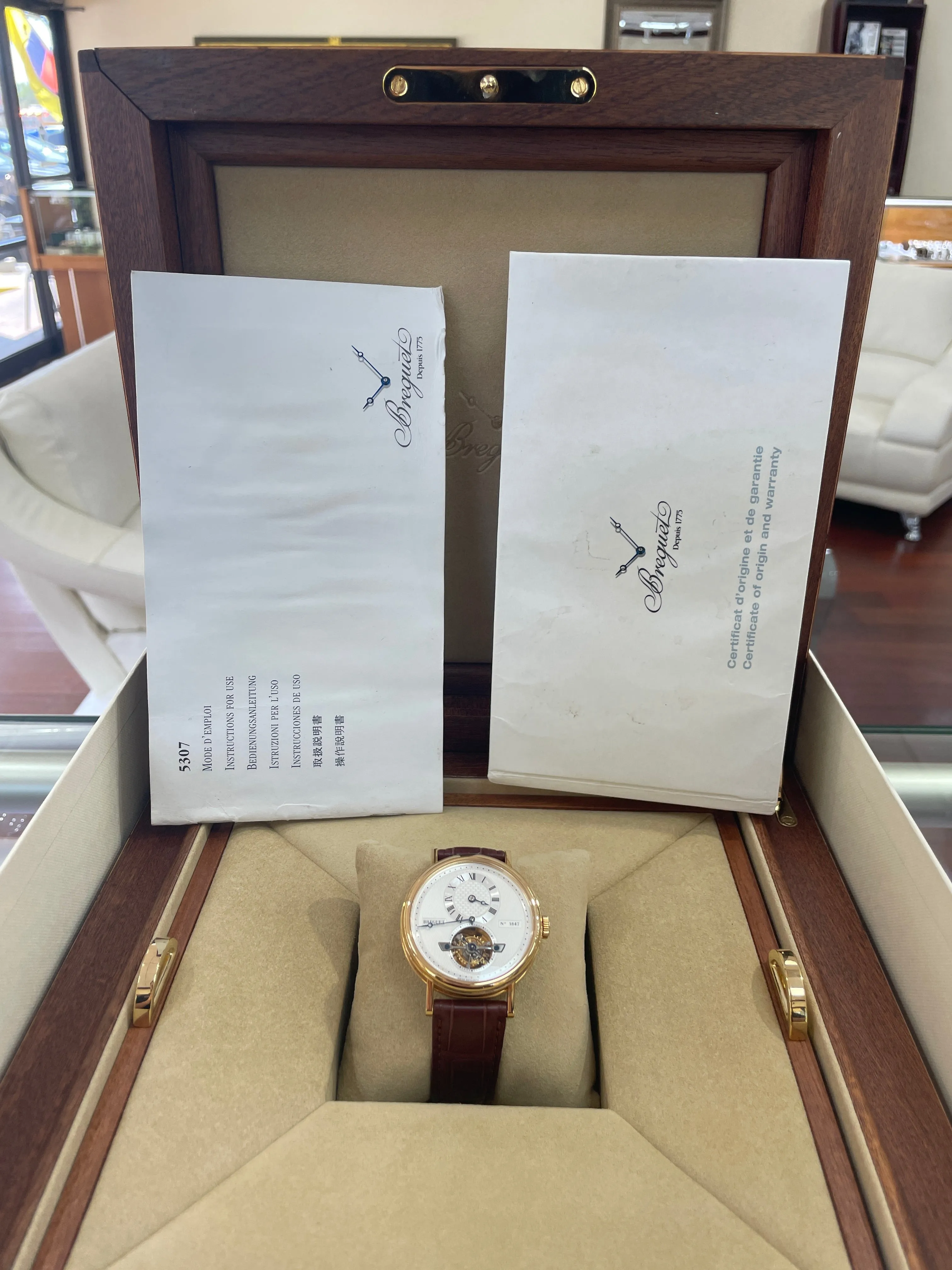 Breguet Regulator Tourbillon Automatic 5307ba/12/9v6 18K Yellow Gold 31337 *NEW*