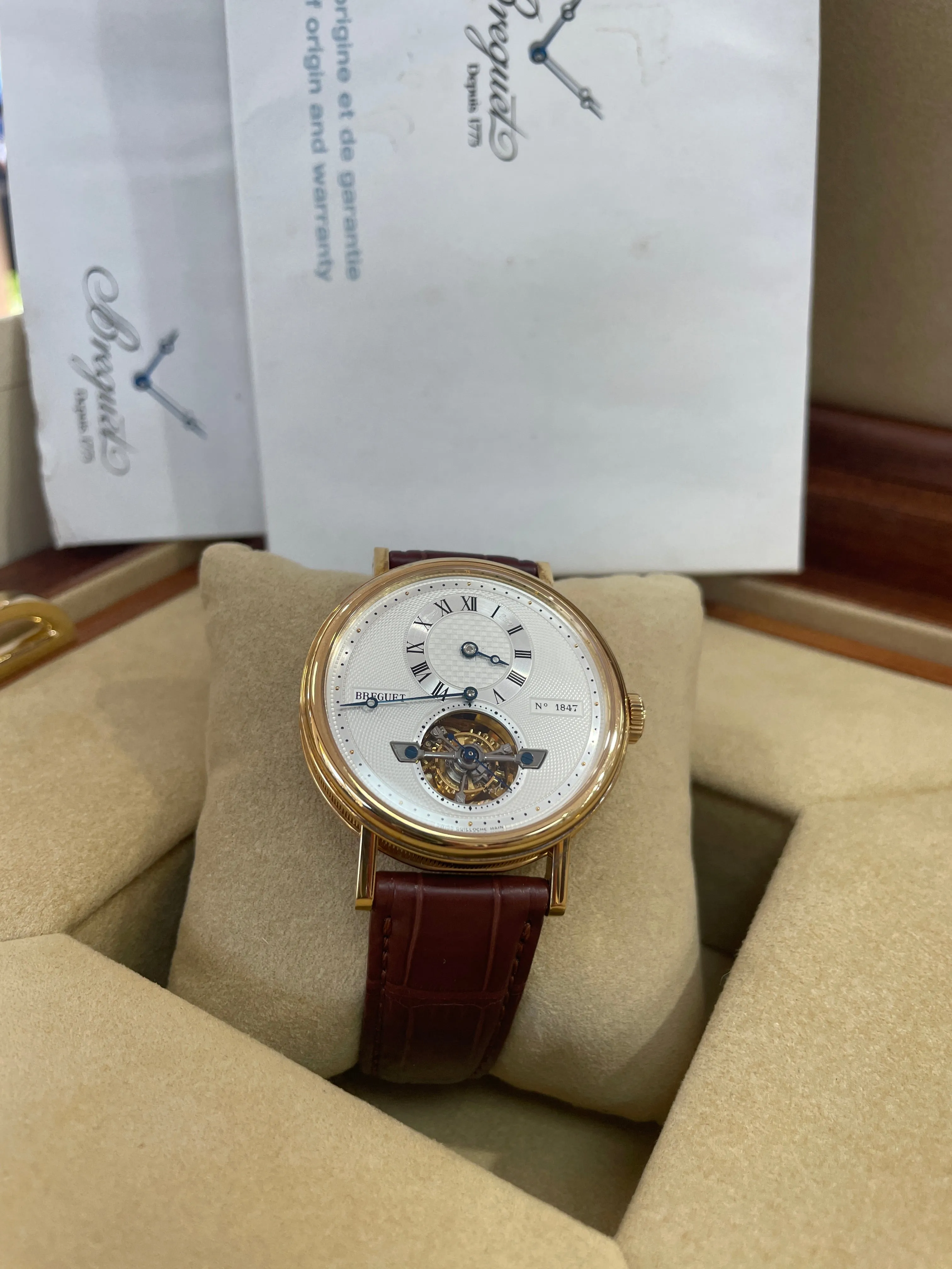 Breguet Regulator Tourbillon Automatic 5307ba/12/9v6 18K Yellow Gold 31337 *NEW*