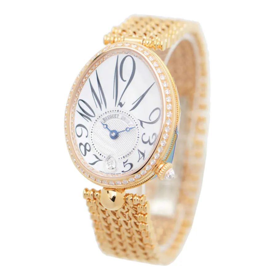 Breguet Reine de Naples Mother of Pearl 18kt Rose Gold Ladies Diamond Watch 8918BR58J20D000 8918BR/58/J20.D000