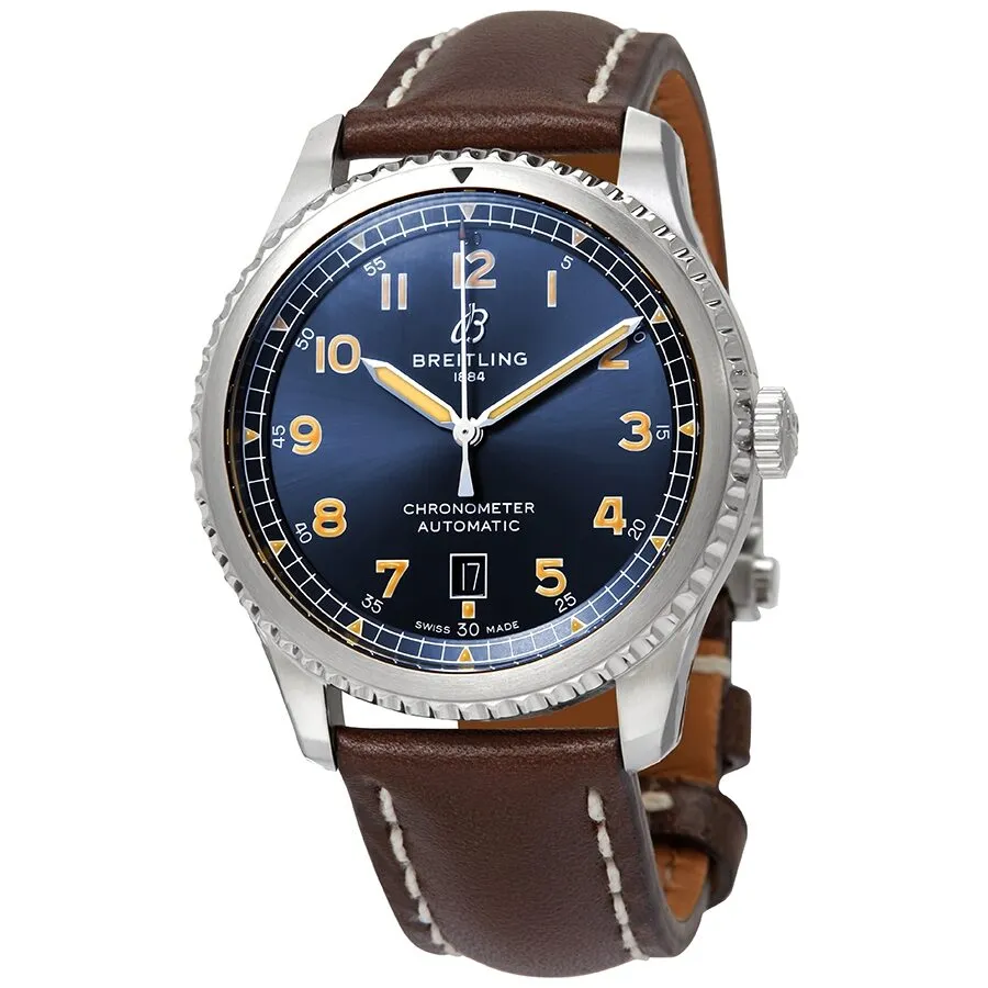 Breitling Avaitor 8 Automatic Chronometer Blue Dial Men's Watch A17315101C1X3