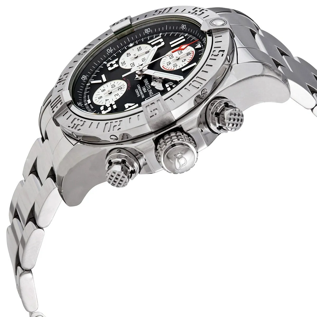 Breitling Avenger II Chronograph Automatic Volcano Black Dial Men's Watch A13381111B2A1