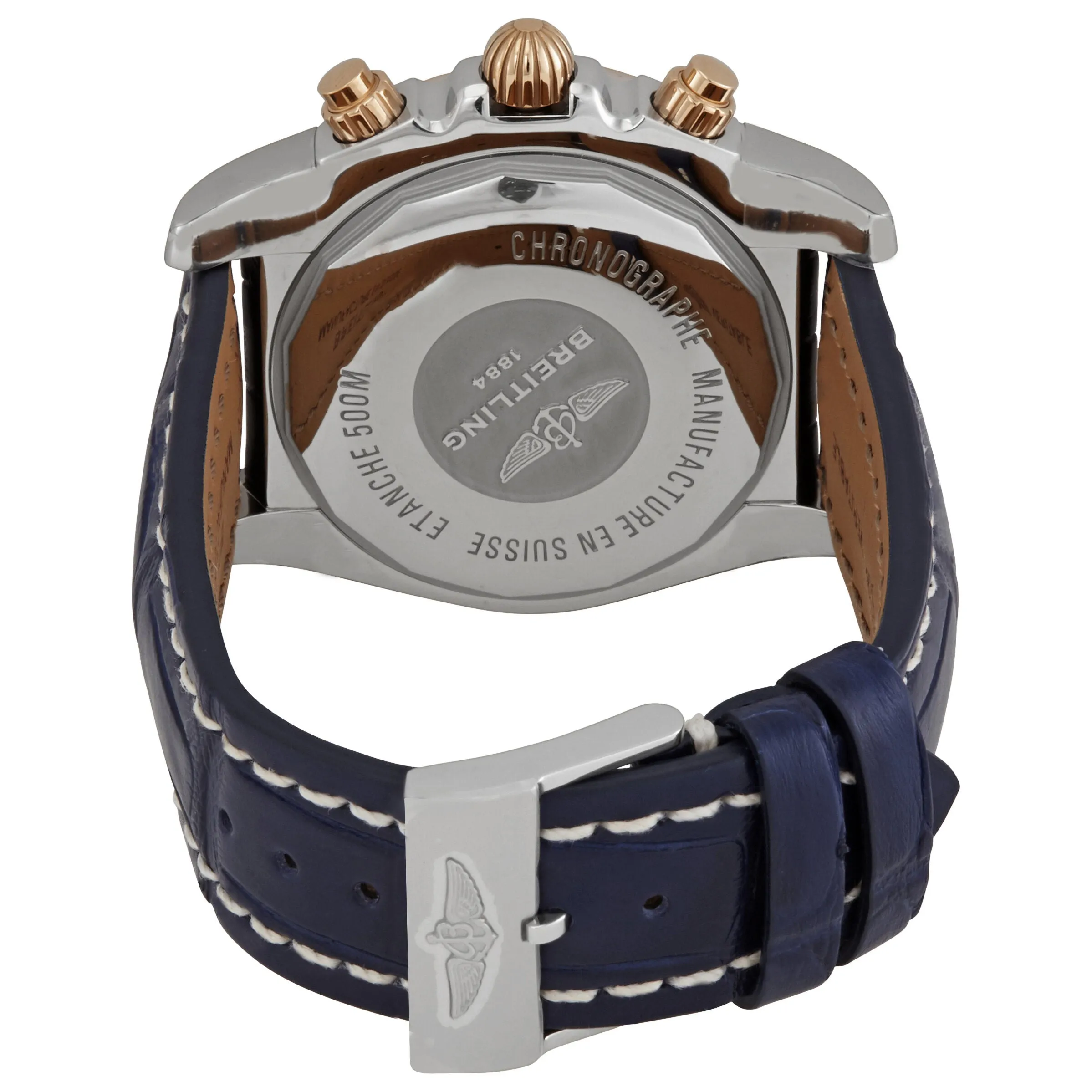 Breitling Chronomat Chronograph Automatic Chronometer Blue Dial Men's Watch CB0110121C1P1