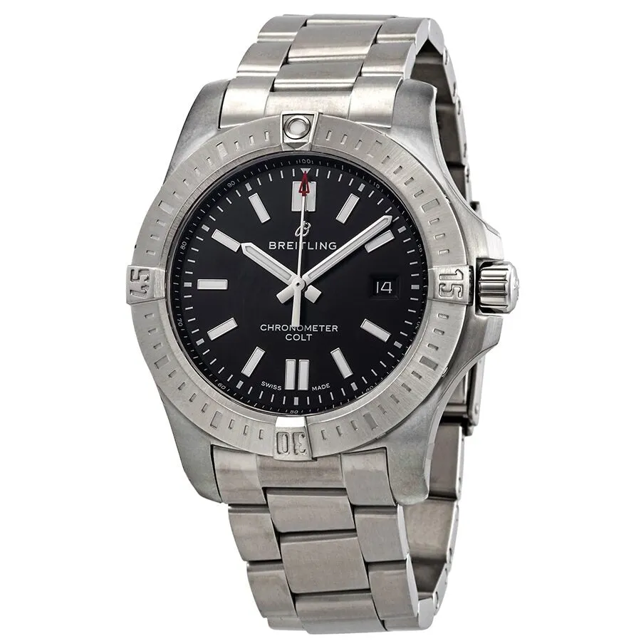 Breitling Chronomat Colt Automatic Chronometer Black Dial Men's 44 mm Watch A17388101B1A1