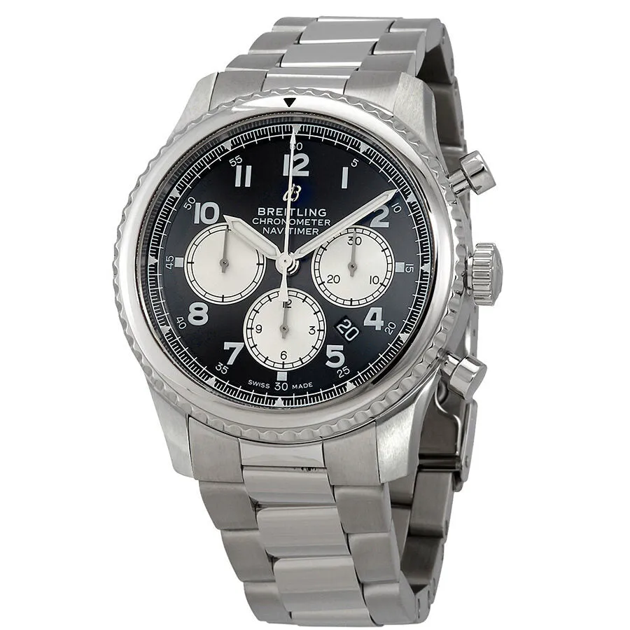 Breitling Navitimer 8 Chronograph Automatic Chronometer Black Dial Men's Watch AB0117131B1A1