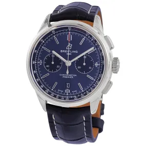 Breitling Premier B01 Chronograph Automatic Chronometer Blue Dial Men's Watch AB0118221C1P1