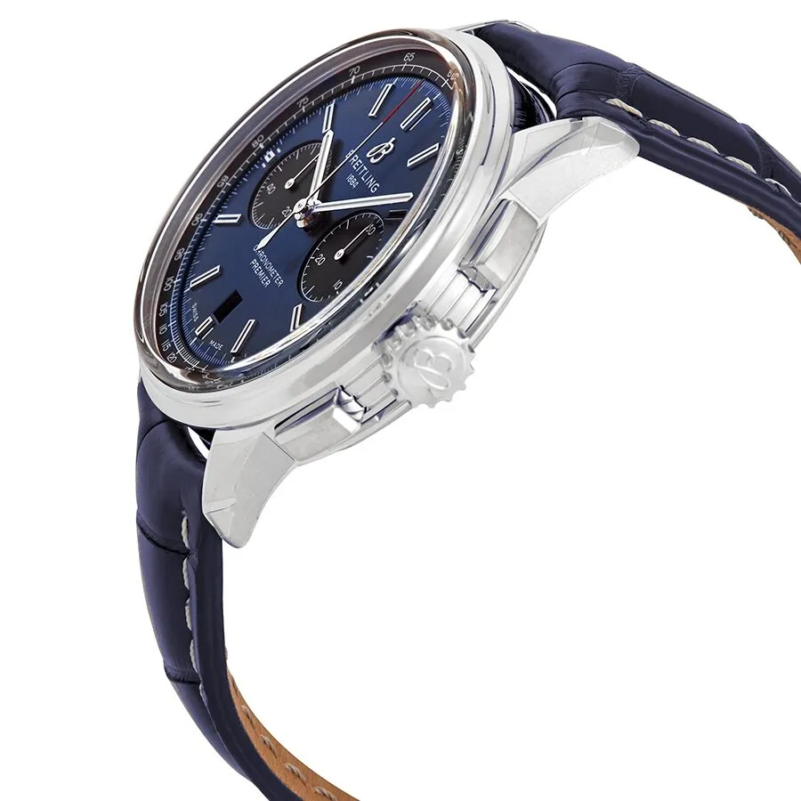 Breitling Premier B01 Chronograph Automatic Chronometer Blue Dial Men's Watch AB0118221C1P1