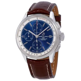 Breitling Premier Chronograph Automatic Chronometer Blue Dial Men's Watch A13315351C1P2
