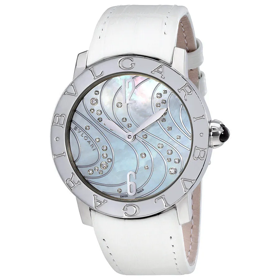 Bvlgari BVLGARI  Automatic White Mother of Pearl Diamond DialLadies Watch 102030