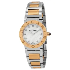 Bvlgari Bvlgari  Mother of Pearl Dial 18kt Rose Gold Stainless Steel Ladies Watch BBL26WSPG-12 BBL26WSPG/12