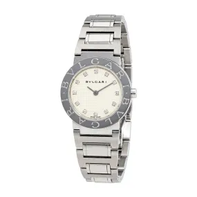 Bvlgari Bvlgari Silver Dial Ladies Diamond Watch 101355