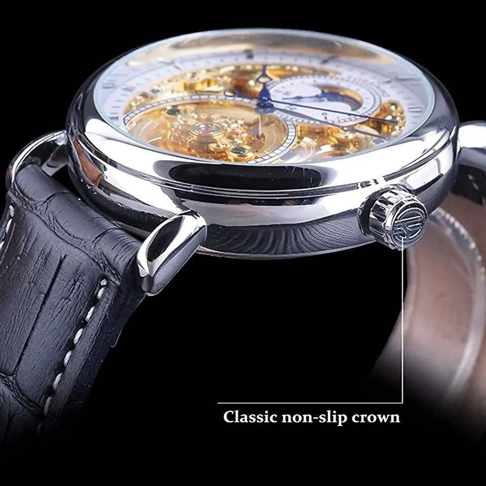 Calendario Mechanical Skeleton Watch