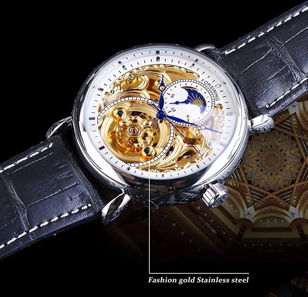 Calendario Mechanical Skeleton Watch