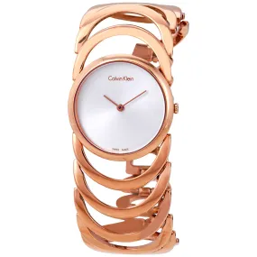 Calvin Klein Body Silver Dial Ladies Watch K4G23626