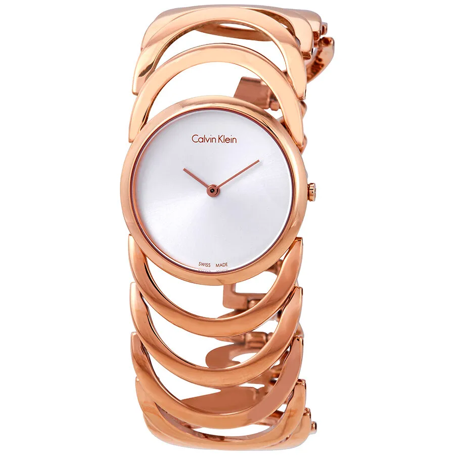 Calvin Klein Body Silver Dial Ladies Watch K4G23626