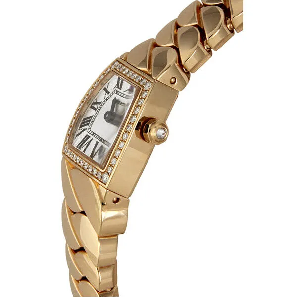 Cartier La Dona Mini 18k Rose Gold Diamond Watch WE60086I