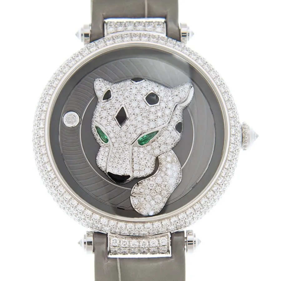 Cartier Panthere Joueuse de Cartier Automatic Diamond Grey Dial Ladies Watch HPI01105
