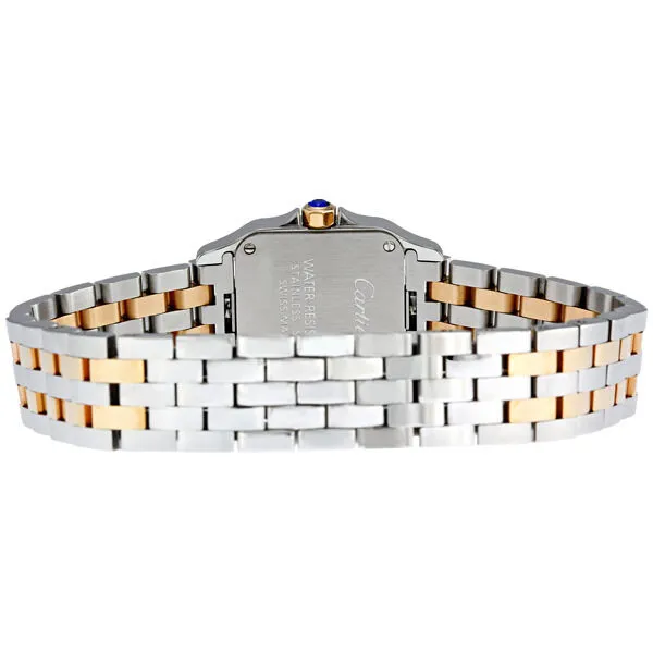 Cartier Santos Demoiselle Pink Mother of Pearl Dial Two Tone Steel Ladies Watch W25074Y9