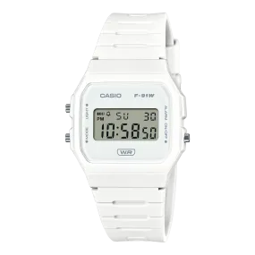 Casio White Resin Band Watch F91WB-7A