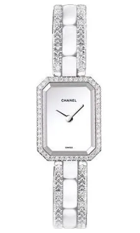 Chanel Premiere Ceramic and Diamond Ladies Watch H2146