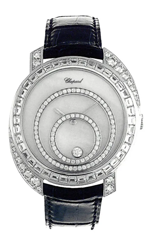 Chopard Happy Spirit Diamond Mother of Pearl Dial 18k White Gold Ladies Watch 207478-1001