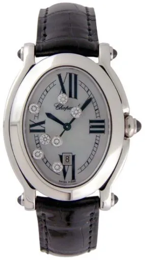 Chopard Happy Sport Diamond Steel Mother-of-pearl Black Ladies watch 278509-3005 27/8509-3005
