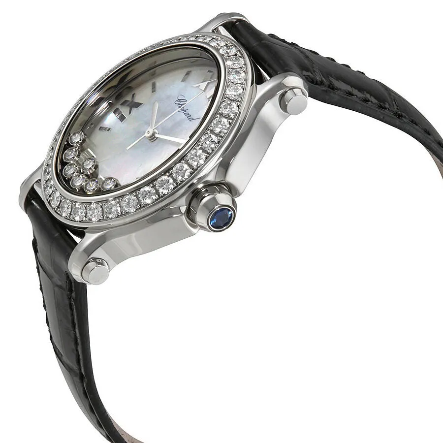 Chopard Happy Sport Diamonds Mother of Pearl Dial Ladies Watch 278546-3002