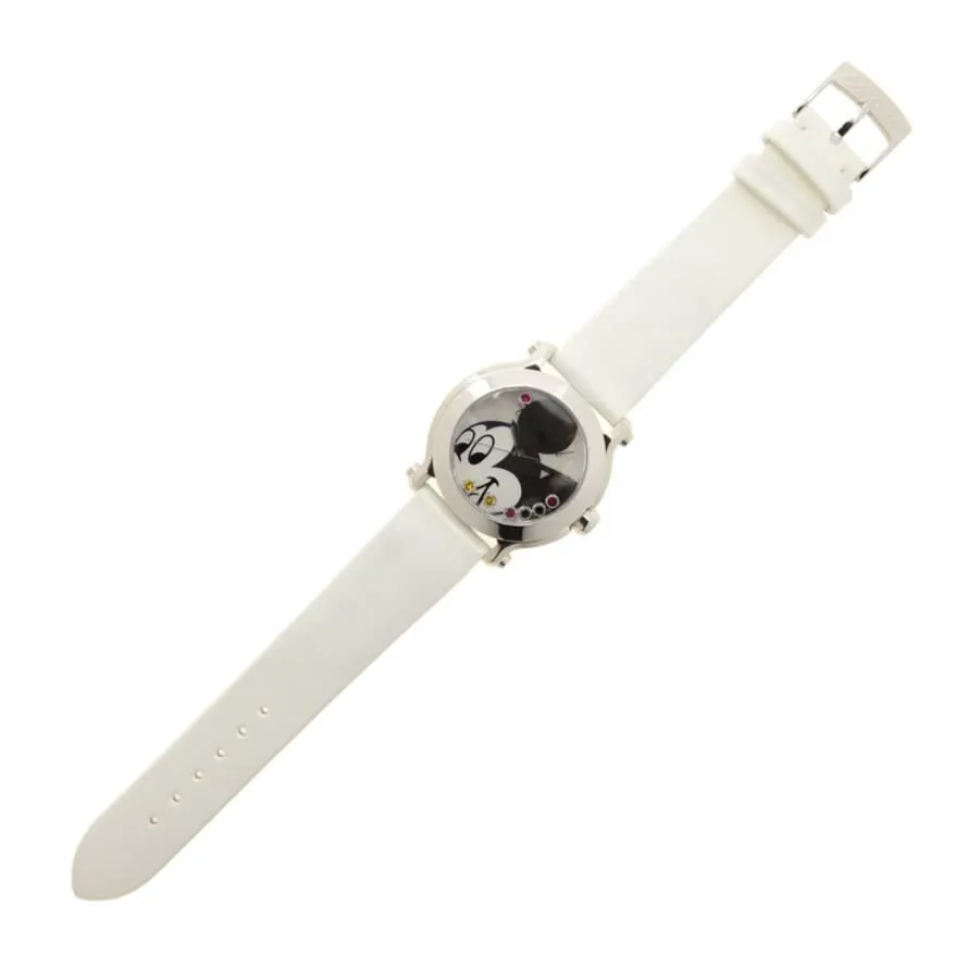 Chopard Happy Sport II Mother of Pearl Dial White Satin Ladies Watch 278475-3032