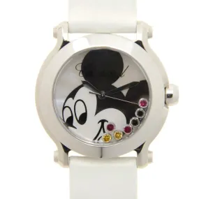 Chopard Happy Sport II Mother of Pearl Dial White Satin Ladies Watch 278475-3032