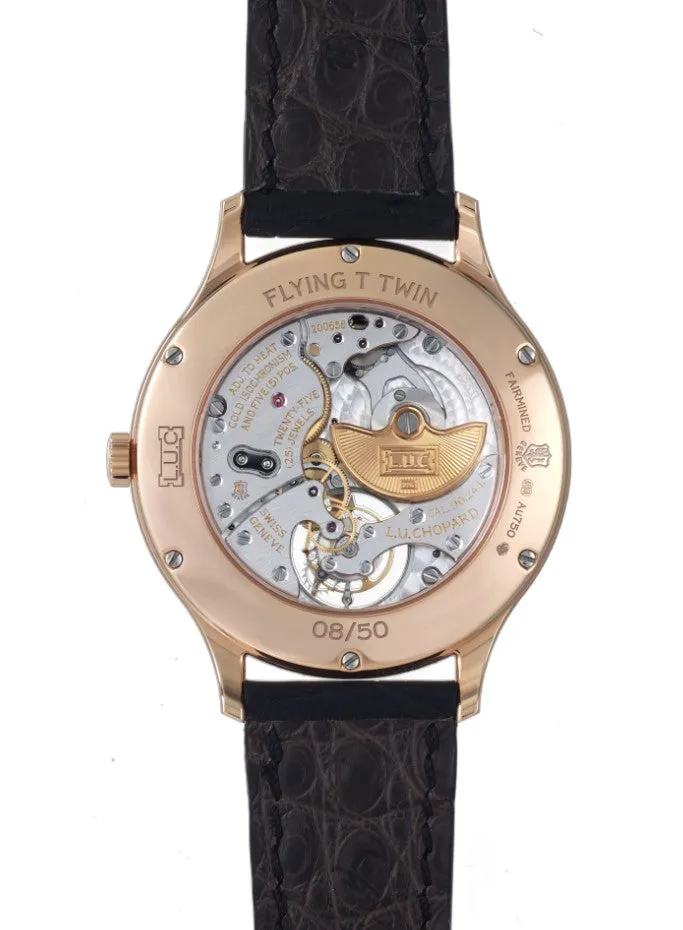 Chopard L.U.C Flying Twin Tourbillon 18K Rose Gold Men's Watch