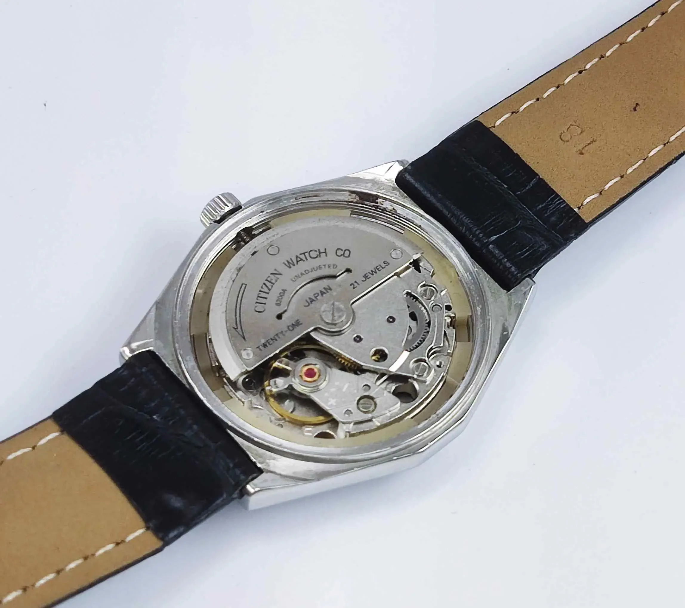 Citizen Automatic 21 Jewels 8200A Silver Dial Day Date Watch